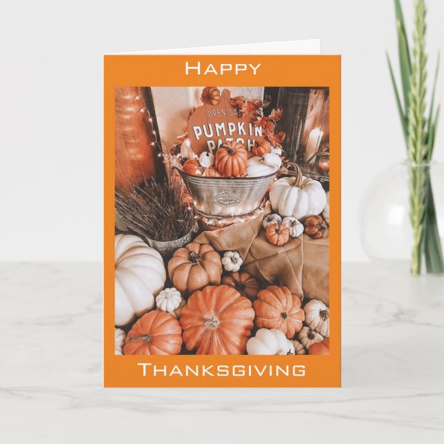 CARTES POUR FÊTES ANNUELLES TEMPS POUR LES AMIS À ""ACTION DE GRÂCE"" (Devant)