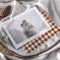 Tendance Plaid Merry & Marié Mr & Mrs Photo