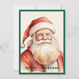Cartes Pour Fêtes Annuelles Tendance rustique rétro classique Père Noël