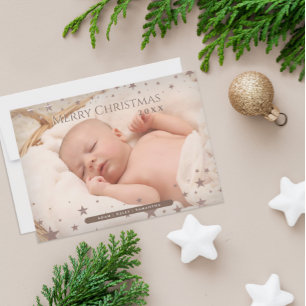 Cartes Pour Fêtes Annuelles Tender Starry Christmas Photo personnalisée