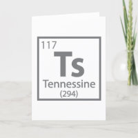 Tennessine - Tennessee Science Table Périodique