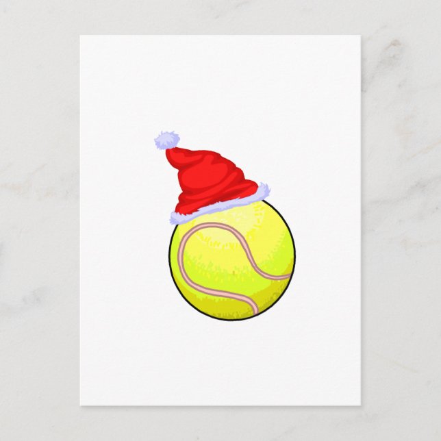 Cartes Pour Fêtes Annuelles Tennis de Noël (Devant)