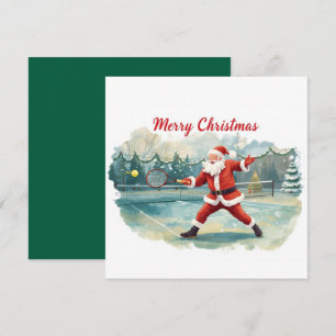 Cartes Pour Fêtes Annuelles Tennis de Noël avec Sabta et court de tennis