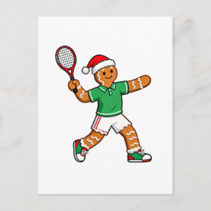 Cartes Pour Fêtes Annuelles Tennis en pain d'épices Noël 2026 Fêtes Sports