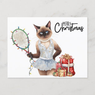 Cartes Pour Fêtes Annuelles Tennis Joyeux Noël pour les Amoureux de les chats