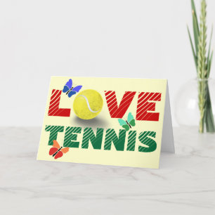 Cartes Pour Fêtes Annuelles Tennis Love
