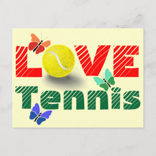 Cartes Pour Fêtes Annuelles Tennis Love Valentine's day