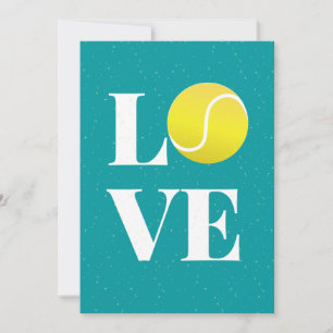Cartes Pour Fêtes Annuelles Tennis Love Valentine's Day Sport Thème Athlétisme