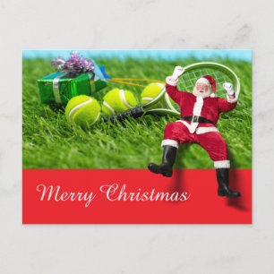 Cartes Pour Fêtes Annuelles Tennis Noël avec balle de tennis ornement cadeau H