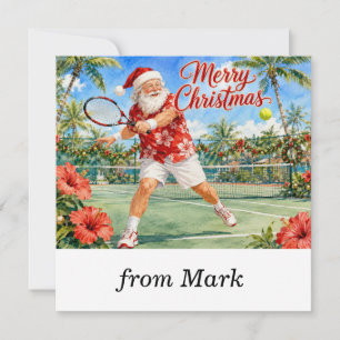 Cartes Pour Fêtes Annuelles Tennis Noël Raquettes Festives
