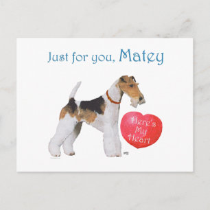 Cartes Pour Fêtes Annuelles Tenterfield Terrier Valentine or Terrier de Tenter
