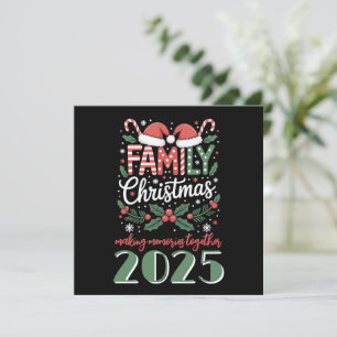 Cartes Pour Fêtes Annuelles Tenue de Noël assortie pour Noël en famille 2025