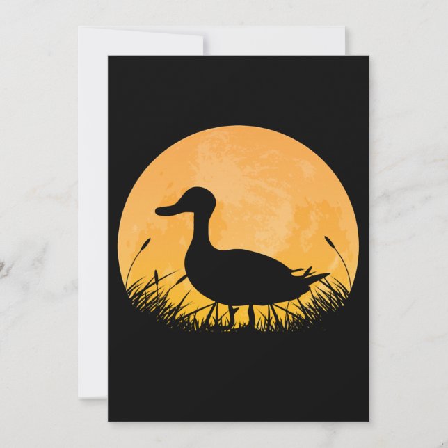 Cartes Pour Fêtes Annuelles Tenue facile d'Halloween pour canard colvert plong (Devant)