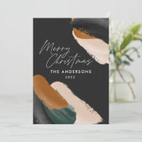 Terre cuite vert noir aquarelle moderne minimalist