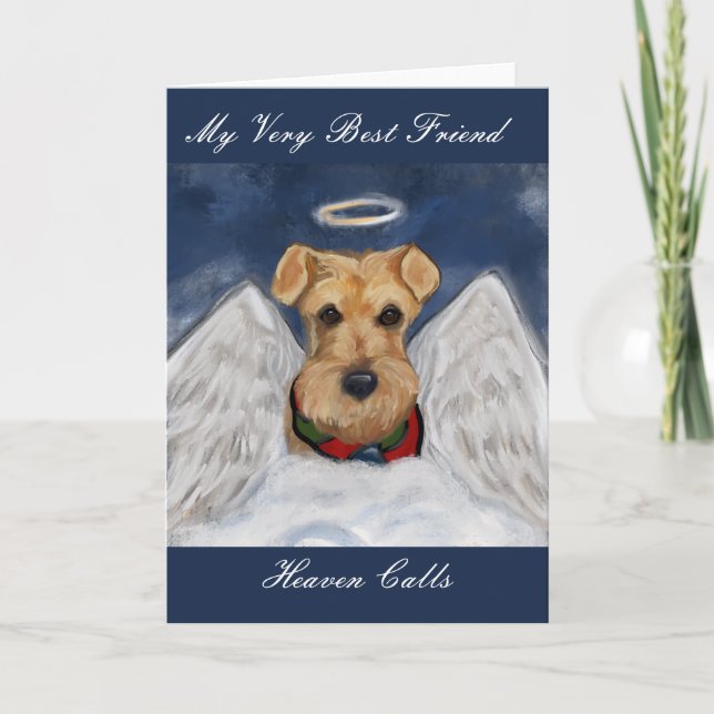 Cartes Pour Fêtes Annuelles Terrier Airedale (Devant)