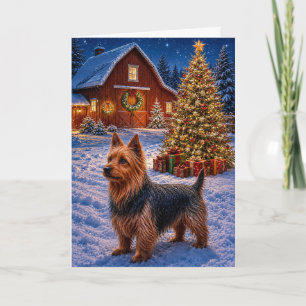 Cartes Pour Fêtes Annuelles Terrier australien 