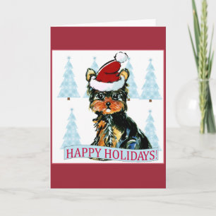CARTES POUR FÊTES ANNUELLES TERRIER DU YORKSHIRE