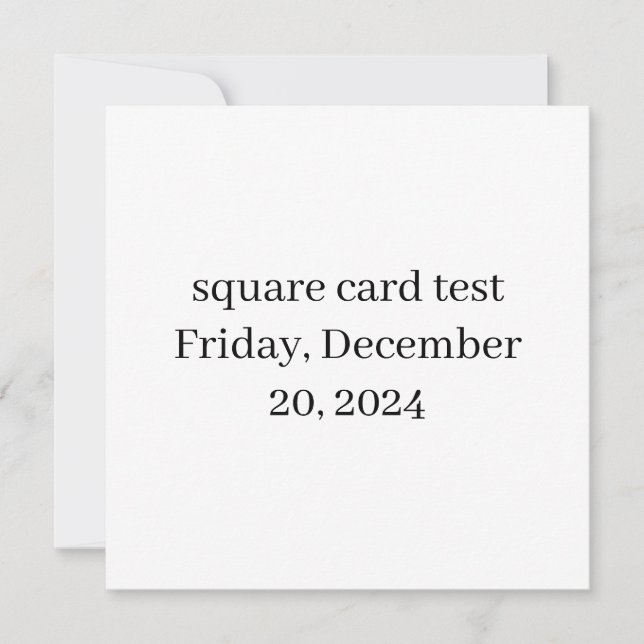 Cartes Pour Fêtes Annuelles test (Devant)