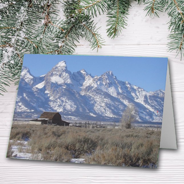 Cartes Pour Fêtes Annuelles Teton Winter Christmas Card (Créateur téléchargé)