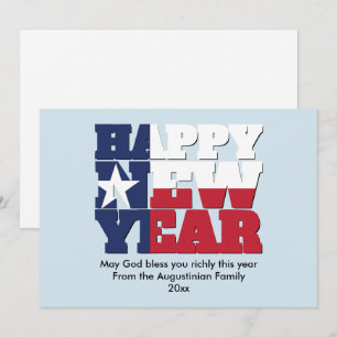 Cartes Pour Fêtes Annuelles Texan patriotique HEUREUX NOUVELLE ANNÉE