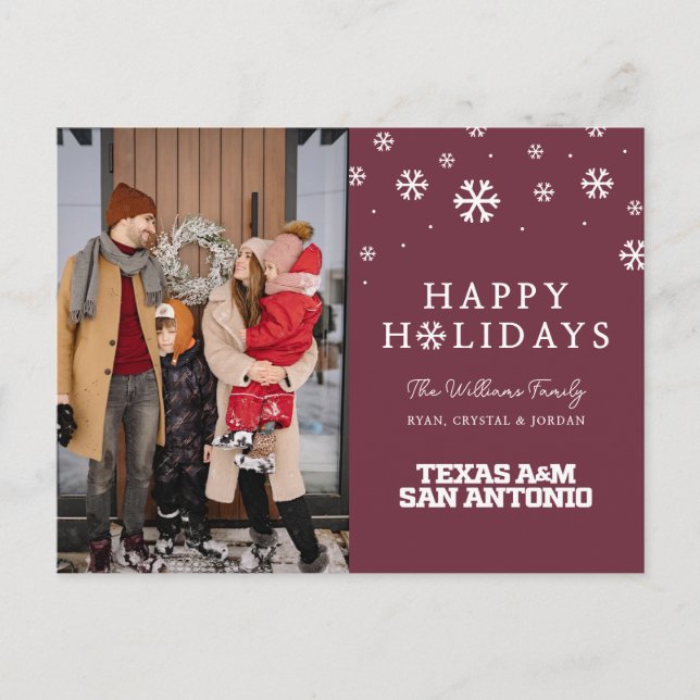 Cartes Pour Fêtes Annuelles Texas A&M San Antonio (Devant)