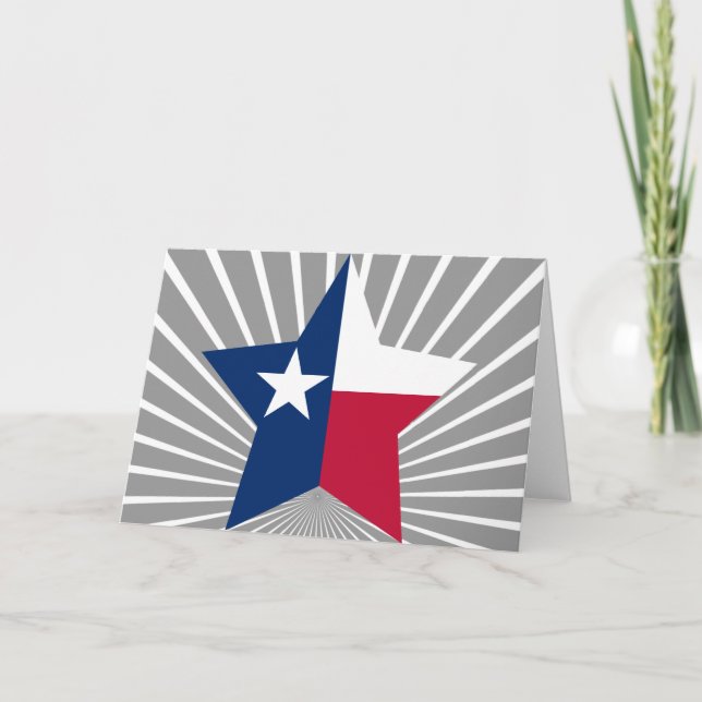 Cartes Pour Fêtes Annuelles Texas Star (Devant)