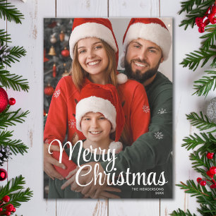 Cartes Pour Fêtes Annuelles Texte de superposition de script de Noël pour phot