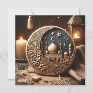 Cartes Pour Fêtes Annuelles Texte de vœux personnalisable pour l'Eid Moubarak