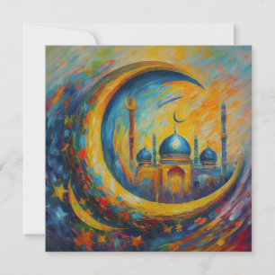 Cartes Pour Fêtes Annuelles Texte de vœux personnalisable pour l'Eid Moubarak