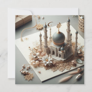 Cartes Pour Fêtes Annuelles Texte de vœux personnalisable pour Ramadan Eid Mou