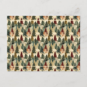 Cartes Pour Fêtes Annuelles Texte des arbres de Noël