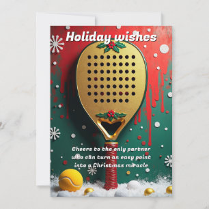 Cartes Pour Fêtes Annuelles 🎾🎄Texte personnalisé, Miraculeux Tir & Ratés sou