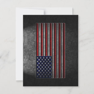 Cartes Pour Fêtes Annuelles Texture de pierre du drapeau américain