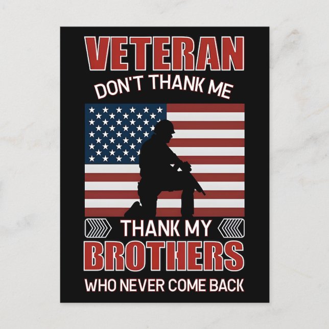 Cartes Pour Fêtes Annuelles Thank You for Your Service: Veterans Day 2025  (Devant)