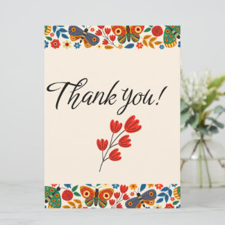 Cartes Pour Fêtes Annuelles Thank You So Much - Elegant Card