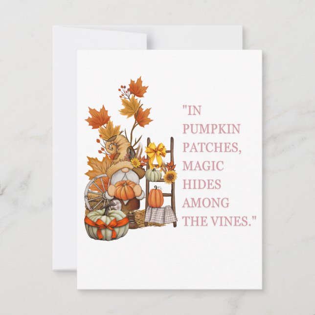 Cartes Pour Fêtes Annuelles thanksgiving (Devant)