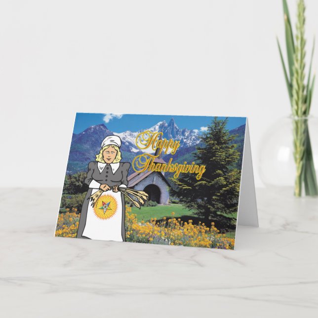 Cartes Pour Fêtes Annuelles Thanksgiving (Devant)