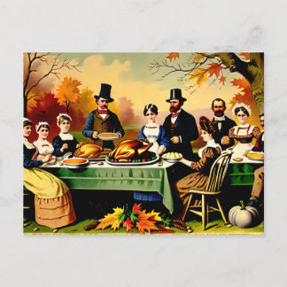 Cartes Pour Fêtes Annuelles Thanksgiving 1800