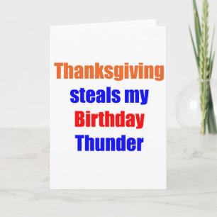 Cartes Pour Fêtes Annuelles Thanksgiving Anniversaire Tonnerre