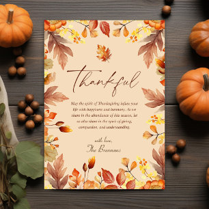 Cartes Pour Fêtes Annuelles Thanksgiving Automne Automne Automne Rustique Than