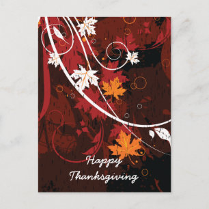 Cartes Pour Fêtes Annuelles Thanksgiving automne feuilles érable produits pers
