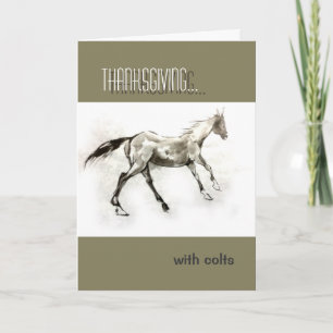 Cartes Pour Fêtes Annuelles Thanksgiving avec colt Réécrivez-vous