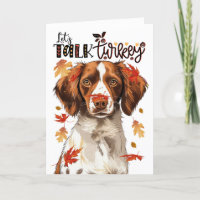Thanksgiving Brittany Spaniel Dog Parlons Turquie