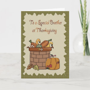 Cartes Pour Fêtes Annuelles Thanksgiving Brother