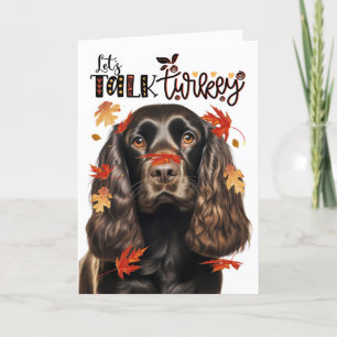 Cartes Pour Fêtes Annuelles Thanksgiving Chocolate Cocker Parlons Turquie