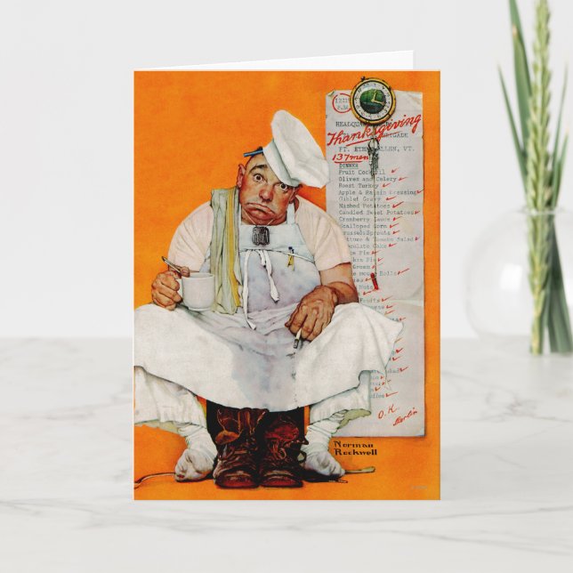 Cartes Pour Fêtes Annuelles Thanksgiving Day Blues (Devant)