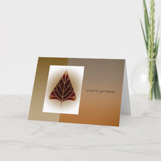 Cartes Pour Fêtes Annuelles Thanksgiving d'entreprise aux clients (Devant)