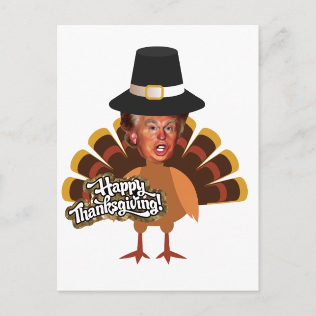 Cartes Pour Fêtes Annuelles thanksgiving donald trump turkey (Devant)