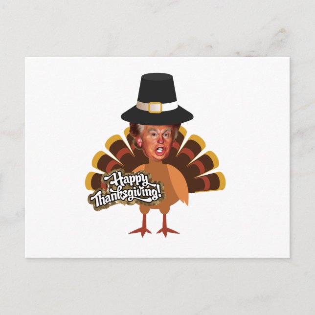 Cartes Pour Fêtes Annuelles thanksgiving donald trump turkey (Devant)