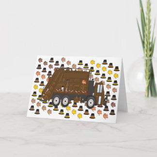 Cartes Pour Fêtes Annuelles Thanksgiving Garbage Truck Novembre